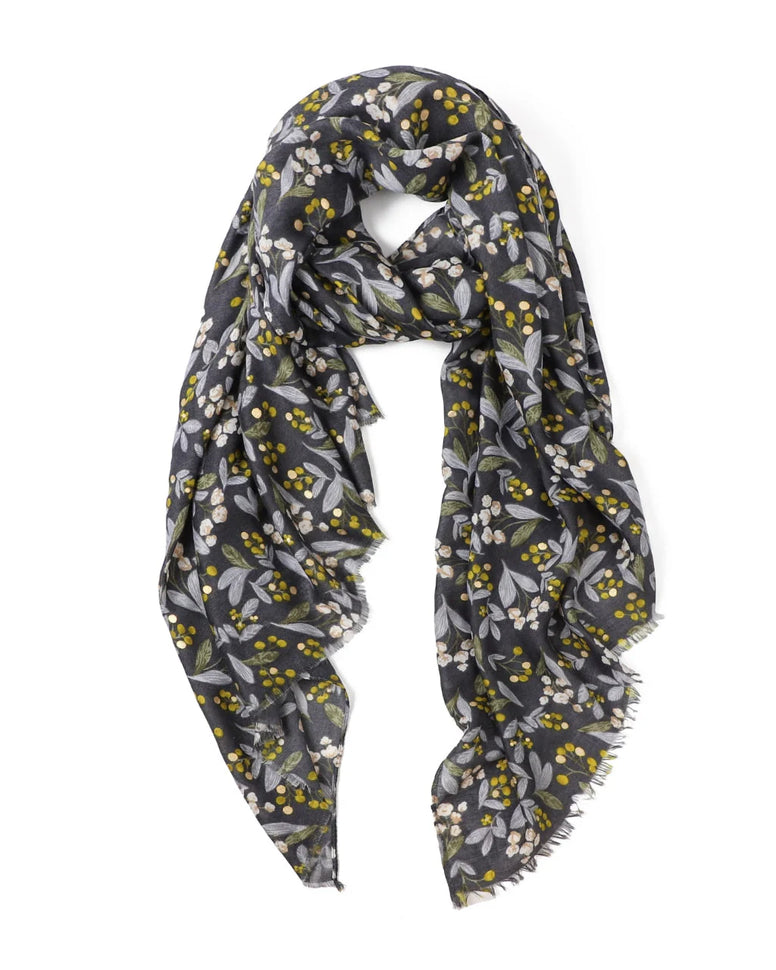 Cally Floral in Grey Autumn/Winter Scarf