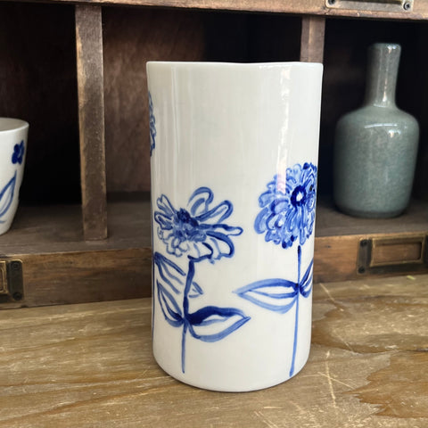 Blue Meadows Porcelain Vase Medium NO.1