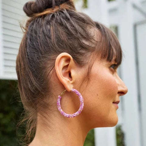 Soiree Hoop Earring - Lilac