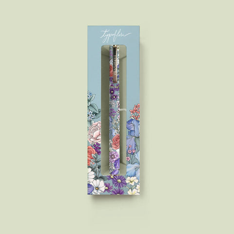 Typoflora - Rollerball Pen - Blooms in Blue