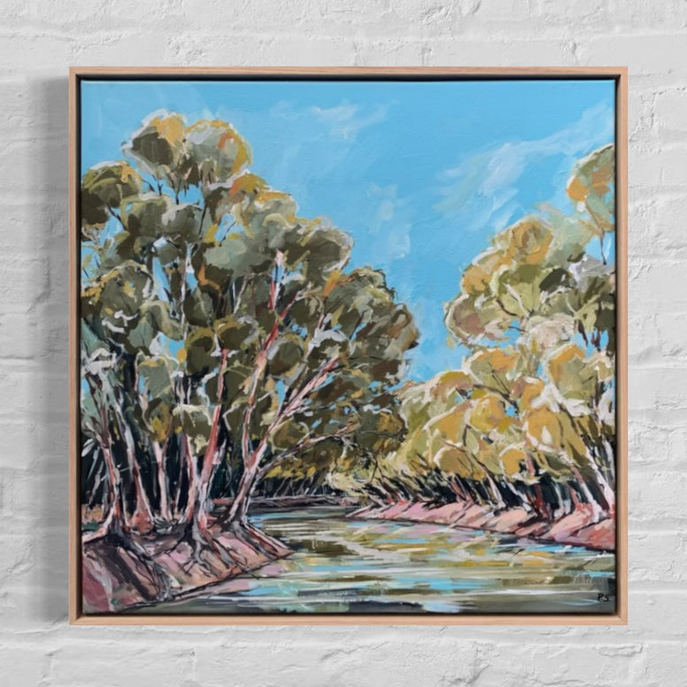 River Bend (63x63cm) Paula Starrs