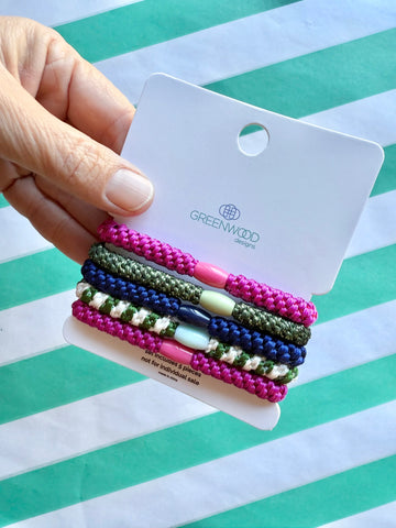 Hair Elastics Pack - JellyBean
