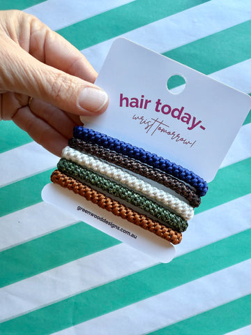 Hair Elastics Pack - Nougat