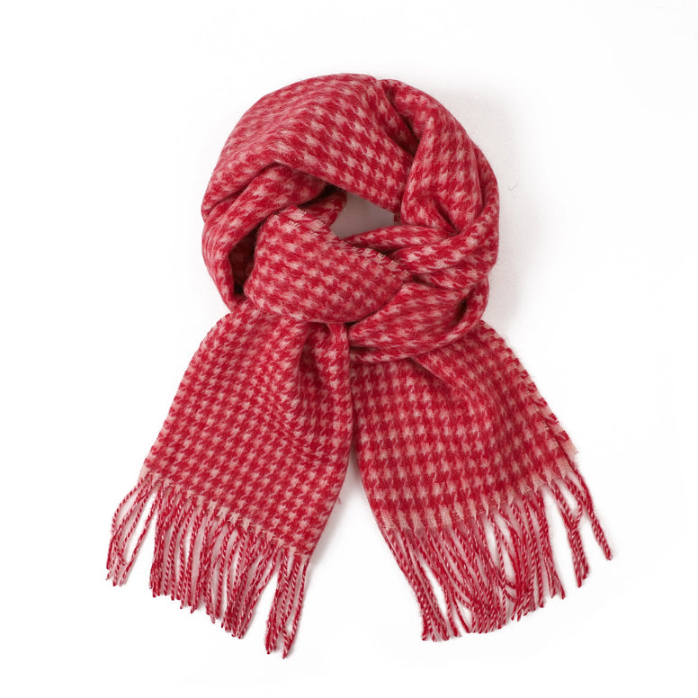 Winter Woollen Check Scarf - Kristen