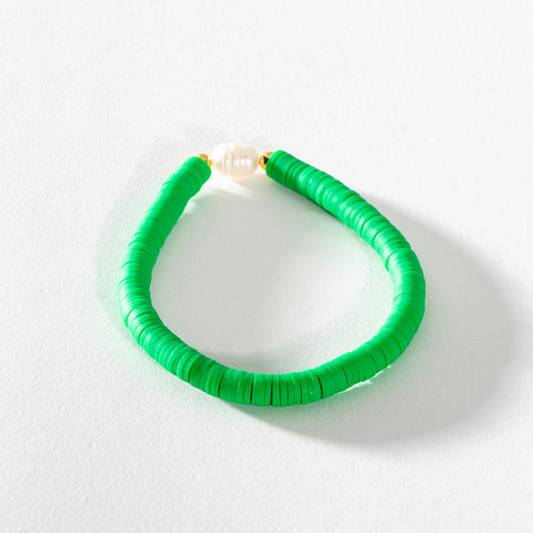 Heishi Bracelet - Green