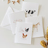 Emily lex studio - Farm animals assorted notecard set
