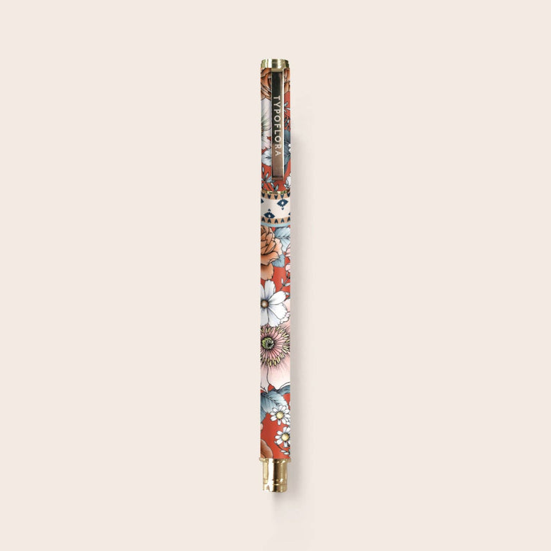 Typoflora - Rollerball Pen - Bouquet In Rust
