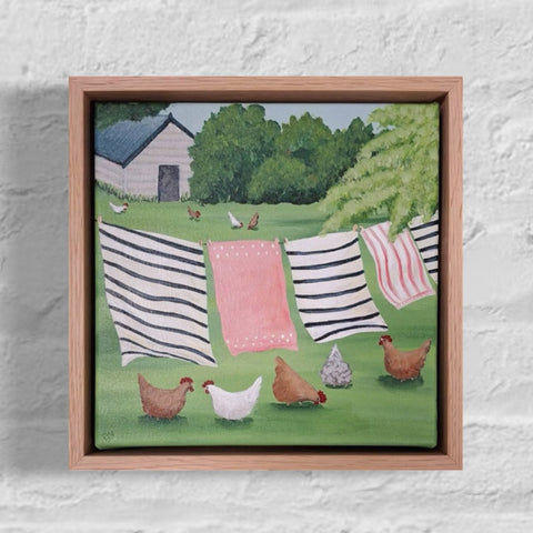 SOLD A Peaceful Moment (23 x 23cm) Liz Vonhoff