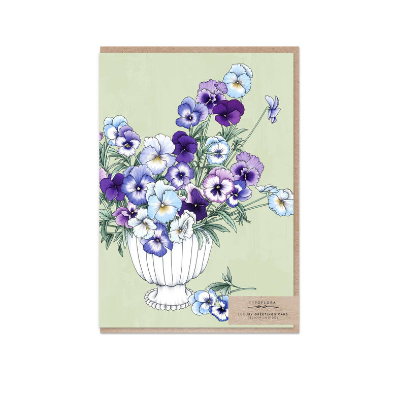 Pansy Still Life Card
