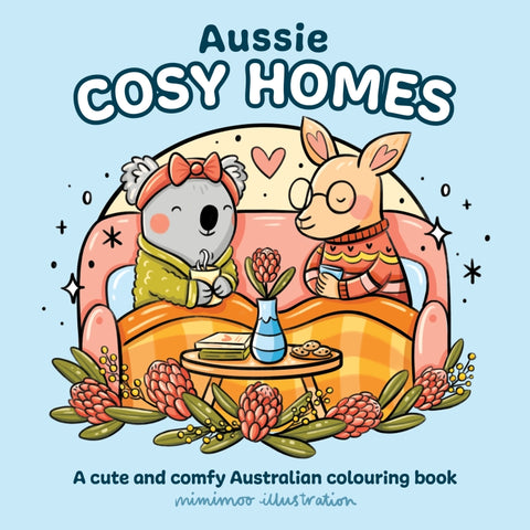 Aussie Cosy Homes A cute and comfy Australian colouring book