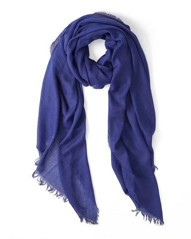 Lightweight Scarf in Cobalt Blue