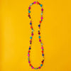 Smartie Long Single Strand Wood Necklace