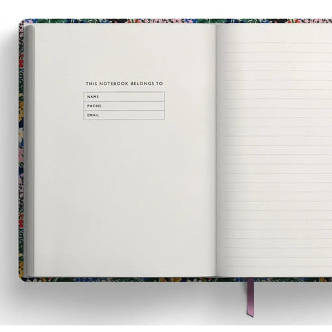 Kaleido A5 Premium Hard Cover Notebook-Marble Botanical