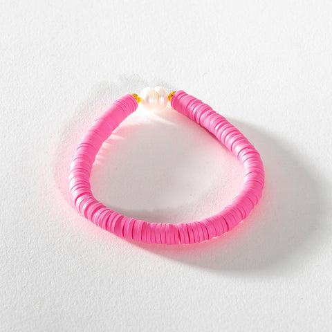 Heishi Bracelet - Pink