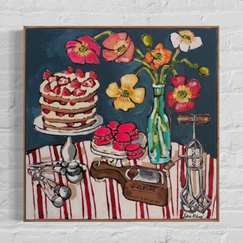 French Macarons (62 x 62cm) Julia Abbey