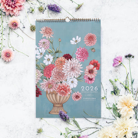 2026 ALWAYS FLOWERS BOTANICAL CALENDAR