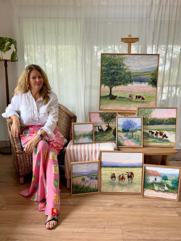 Clover Hills (63x63cm) Charlotte Moore
