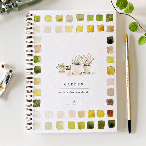 PRE ORDER emily lex studio - Garden watercolor workbook