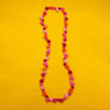 Pink Smartie Single Strand Wood Necklace