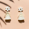 Kingston Jewellery - White Flower Tassels