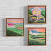Sunset by the Dam (23x23cm) Liz Vonhoff