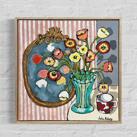 Double Poppy (48.5x 48.5cm) Julia Abbey