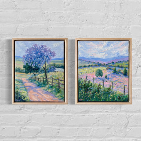 SOLD Jacaranda Lane (23x33cm) Charlotte Moore