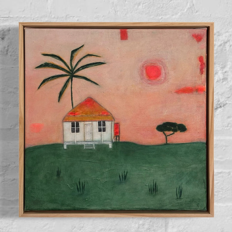 The Byron Shack (32x32cm) Sharon Hunjas
