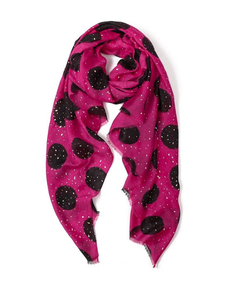 Odette Spot in Pink Autumn/Winter Scarf