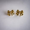 Gold Bow Stud