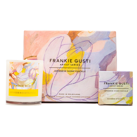 FRANKIE GUSTI CANDLE STEAMER DUO | JAPANESE HONEYSUCKLE