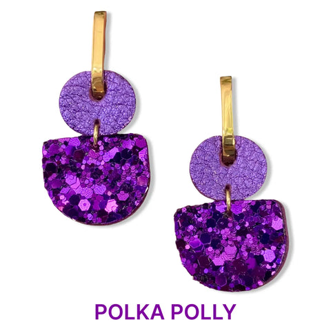 Dainty Hoops - Royal Purple