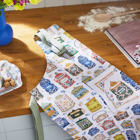 Ulster Weavers Tea Tins Cotton Apron Multi-Coloured 85x70cm