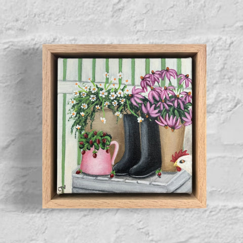 The Strawberry Thief (18x18cm) Liz Vonhoff