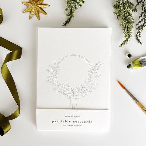 Wreaths PaintNotecards