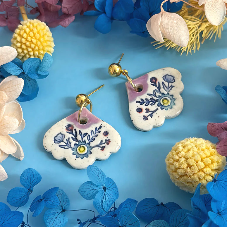 BOTANICA CERAMICA : Ceramic Earrings