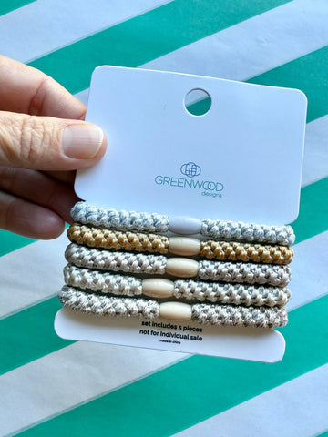 Hair Elastics Pack - Caramel