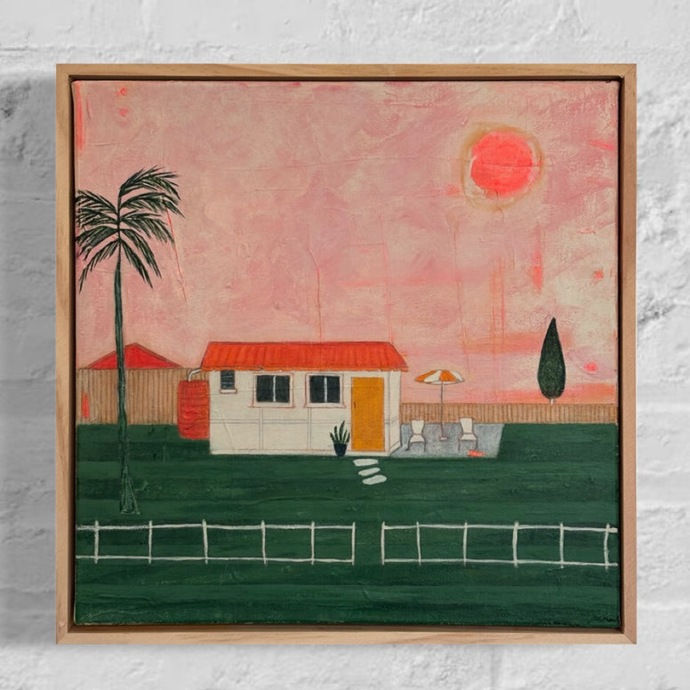Maple Lane Shack (32x32cm) Sharon Hunjas