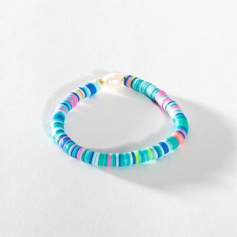 Heishi Bracelet - Blue Multi