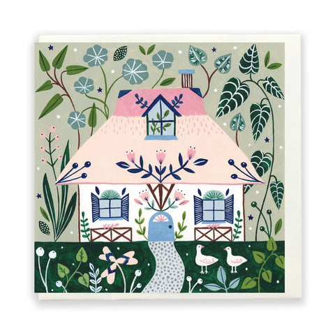 Pink Cottage Card