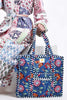 Hi Handmade - Cotton Tote Bag With Zip - Blue