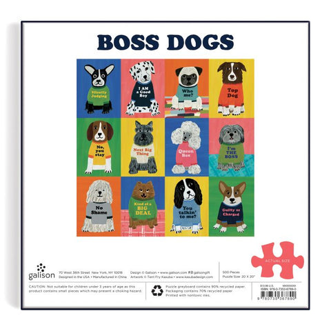 BOSS DOGS PUZZLE 500PC