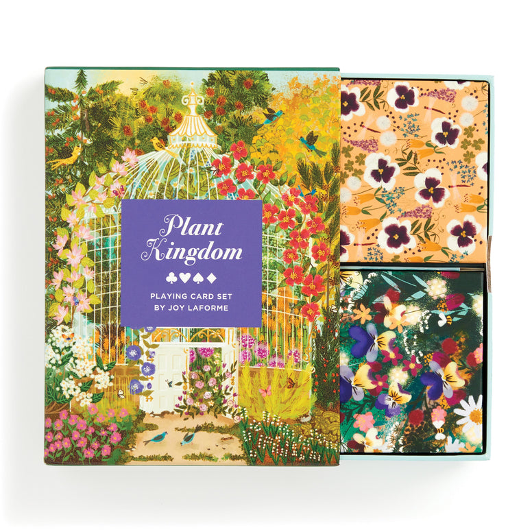 GALISON JOY LAFORME PLANT KINGDOM PLAYING CARD SET MULTI-COLOURED