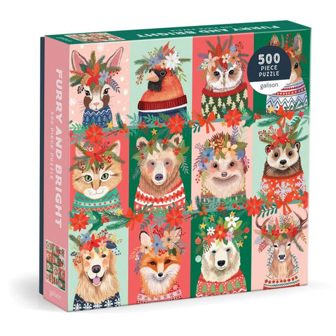 Galison Furry And Bright Puzzle 500pcs