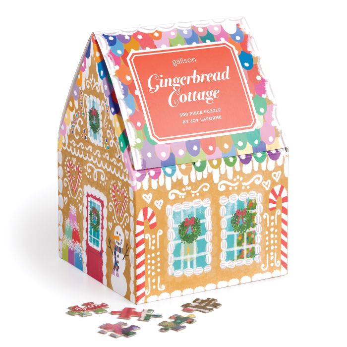 Galison Joy Laforme Gingerbread Cottage Puzzle 500pcs