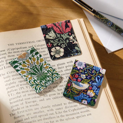 GALISON WILLIAM MORRIS MAGNETIC BOOKMARKS 3PCS SET 4X5.5CM