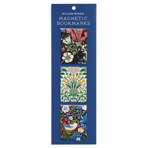 GALISON WILLIAM MORRIS MAGNETIC BOOKMARKS 3PCS SET 4X5.5CM