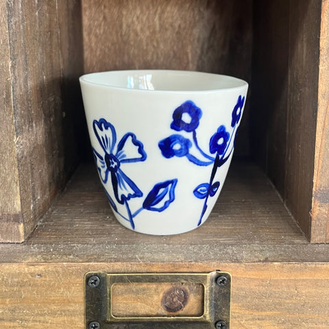 Blue Meadows Porcelain Latte Cup NO.4