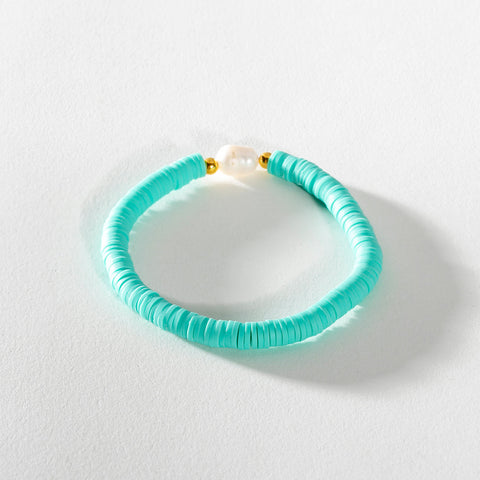 Heishi Bracelet - Aqua