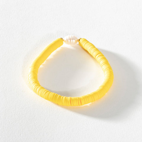 Heishi Bracelet - Yellow